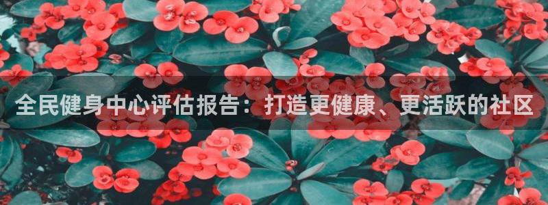 尊龙凯时网站赌愽做假吗：全民健身中心评估报告：打造更健康